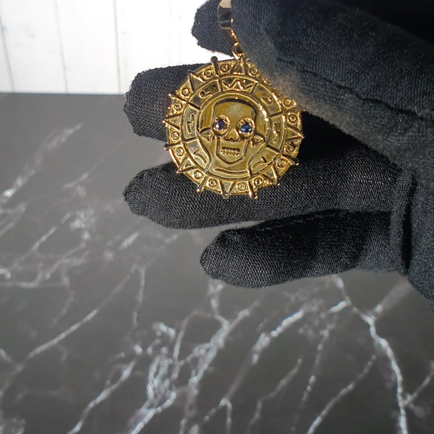 18K AZTEC COIN PENDANT